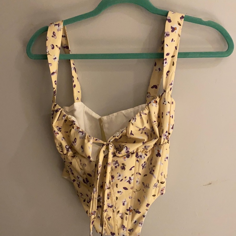 Cropped corset top